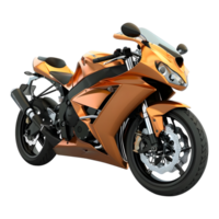 AI generated 3D Rendering of a Racing Bike on Transparent Background - Ai Generated png