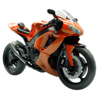 AI generated 3D Rendering of a Racing Bike on Transparent Background - Ai Generated png