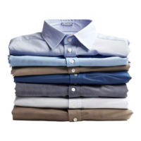 AI generated 3D Rendering of a Stack of Shirts on Transparent Background - Ai Generated png