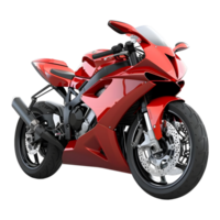 AI generated 3D Rendering of a Racing Bike on Transparent Background - Ai Generated png