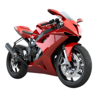 AI generated 3D Rendering of a Racing Bike on Transparent Background - Ai Generated png