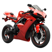 AI generated 3D Rendering of a Racing Bike on Transparent Background - Ai Generated png