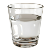 ai generado agua vaso en transparente antecedentes - ai generado png