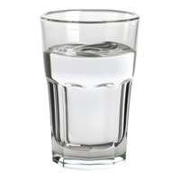 ai genererad vatten glas på transparent bakgrund - ai genererad png