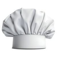 AI generated White Chef Hat on Transparent background - Ai Generated png