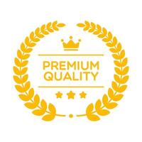 Premium Quality Laurel Wreath Label vector