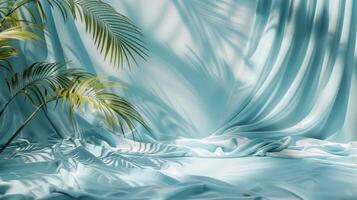AI generated Two Palm Trees in Water photo