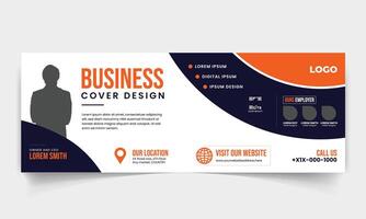 Modern Business corporate company social media cover banner design template vector