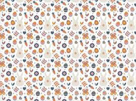 Boho Easter Pattern vector