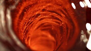 Whirlpool of cola. Filmed is slow motion 1000 fps. High quality FullHD footage video