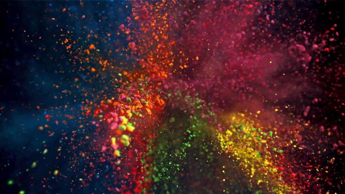 holi flash animation