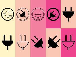 plugging icon vector design.