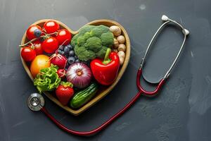 AI generated Healthy foods that are good for the heart photo