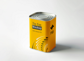 Tin can mockup psd