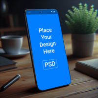 smartphone Scherm scherm apparaat mockup sjabloon psd