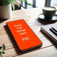 Smartphone Display Screen Device Mockup Template psd
