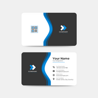 Creative shapes Business Card Design Template psd