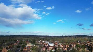 aérien métrage de historique Oxford central ville de l'Oxfordshire, Angleterre uni Royaume. Mars 23, 2024 video