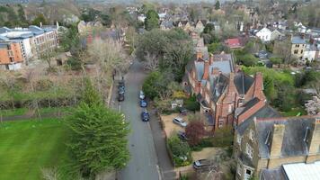 aérien métrage de historique Oxford central ville de l'Oxfordshire, Angleterre uni Royaume. Mars 23, 2024 video