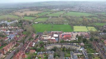 aéreo cenas do histórico Oxford central cidade do Oxfordshire, Inglaterra Unidos reino. marcha 23, 2024 video