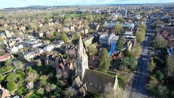 Aerial Footage of Historical Oxford Central City of Oxfordshire, England United Kingdom. March 23rd, 2024 video