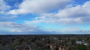 aérien métrage de historique Oxford central ville de l'Oxfordshire, Angleterre uni Royaume. Mars 23, 2024 video