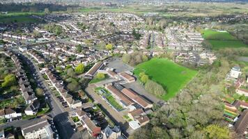 aérien métrage de historique Oxford central ville de l'Oxfordshire, Angleterre uni Royaume. Mars 23, 2024 video