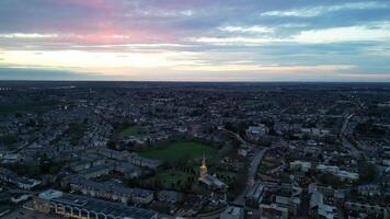 Zeit Ablauf Aufnahmen von zentral Cambridge Stadt von England Vereinigtes Königreich während Sonnenuntergang. März 21., 2024 video