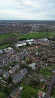 antenn tid upphöra vertikal och porträtt stil antal fot av cambridge stad Centrum av cambridgeshire England Storbritannien video