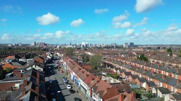 hoog hoek beeldmateriaal van centraal Coventry stad centrum van Engeland Verenigde koninkrijk. maart 30e, 2024 video