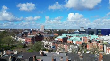 hög vinkel antal fot av central coventry stad Centrum av England förenad rike. Mars 30:e, 2024 video