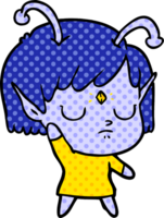 cartoon alien girl png