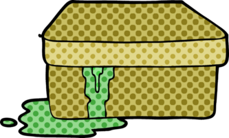 Cartoon-Box mit Schleim png