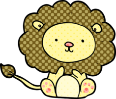 lion de dessin animé mignon png