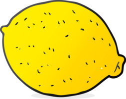 hand drawn cartoon lemon png