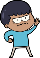 cartoon annoyed man png