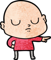 cartoon bald man png