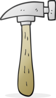 hand drawn cartoon hammer png