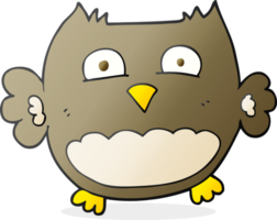 hand drawn cartoon owl png