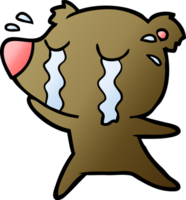 cartoon crying bear png