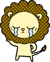 crying cartoon lion png