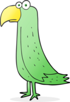 hand drawn cartoon parrot png