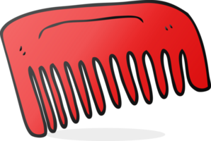 hand drawn cartoon comb png