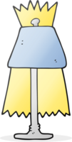 hand drawn cartoon lamp png