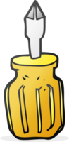 hand drawn cartoon screwdriver png