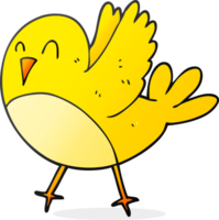 hand drawn cartoon bird png