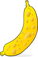 mão desenhado desenho animado banana png
