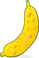 Hand gezeichnet Karikatur Banane png