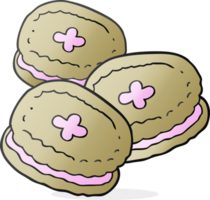 hand drawn cartoon biscuits png