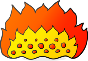 mano disegnato cartone animato fiamme png